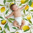 thumbnail image 3 of Lemon Throw Blanket Seamless Lemon Fruits and Leaves Floral Pattern Decorative Soft Warm Cozy Flannel Plush Throws Blankets for Bedding Sofa Couch 40 X 50 Inch, 3 of 6