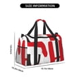 thumbnail image 3 of Fotbe HOHOHO Christmas Bolsa de Viaje con Estampado, Bolsa de Fin de Semana para Mujer con Compartimento para Zapatos, Bolsa de Gimnasio con Bolsillo Húmedo, 3 of 7