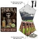 thumbnail image 4 of Letrero de hojalata vintage "Tequila servido aquí", letreros de metal retro, placa artística para cocina, bar, club, restaurante, cafetería, baño, decoración de pared., 4 of 9