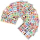 thumbnail image 1 of 16 Sheets of World Flag Stickers Country Flag Stickers Sticky Flag Stickers Face Stickers, 1 of 3