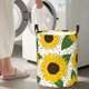 thumbnail image 5 of Fotbe Sunflowers Cesto de Ropa con Asas, Cesto Impermeable de Gran Capacidad, Bolsa de Lavado para Dormitorio, Cesto de Ropa con Ruedas y Asas-Small, 5 of 6
