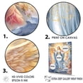 thumbnail image 3 of Designart "Heavenly Praying Of The Beautiful Virgin Of Peace III" Religious Portrait Canvas Wall Art, 3 of 7