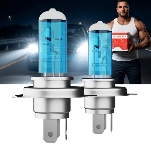 For Mitsubishi Mirage 2014-2019,9003/H4 Halogen Headlight Bulbs 6000K, Direct Plug and Play, Halogen High Low Beams Car Halogen bulbs Replacement 12V-100W, Pack of 2