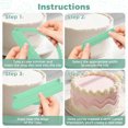 thumbnail image 6 of Adjustable Cake Arch Ruler & Molding Tool, 3-in-1 Frosting Smoother & Piping Guide for Baking Decorating, 6 of 6