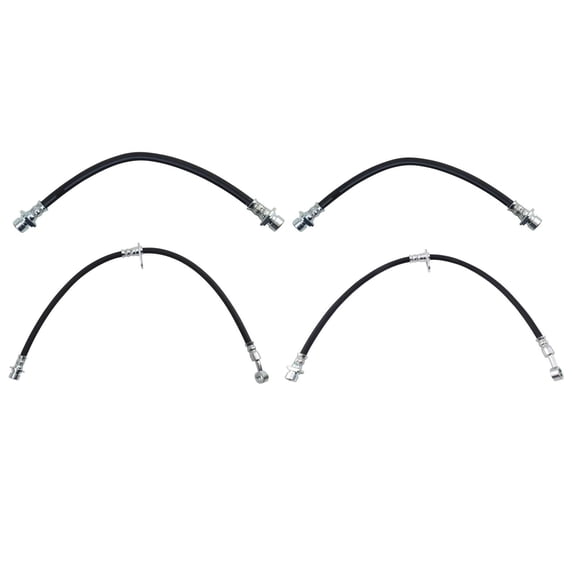 TRQ Brake Hose Set Fits 2012-2015 Honda Civic