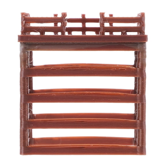 LIFKOME Brown Stairway Platform Decoration for Fish Tanks and Terrariums, Unique Aquarium and Reptile Habitat Accessory