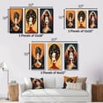 thumbnail image 4 of Designart "Urban Woman Contemporary Portrait I" Abstract Portraits Wall Art Set Of 3 - Transitional Red Gallery Wall Set For Home Decor, 4 of 6
