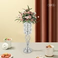 thumbnail image 2 of Dwellnix 19 7 H Wedding Flower Vases Nordic Centerpieces w Crystal Beads Silver 10 Pack, 2 of 7