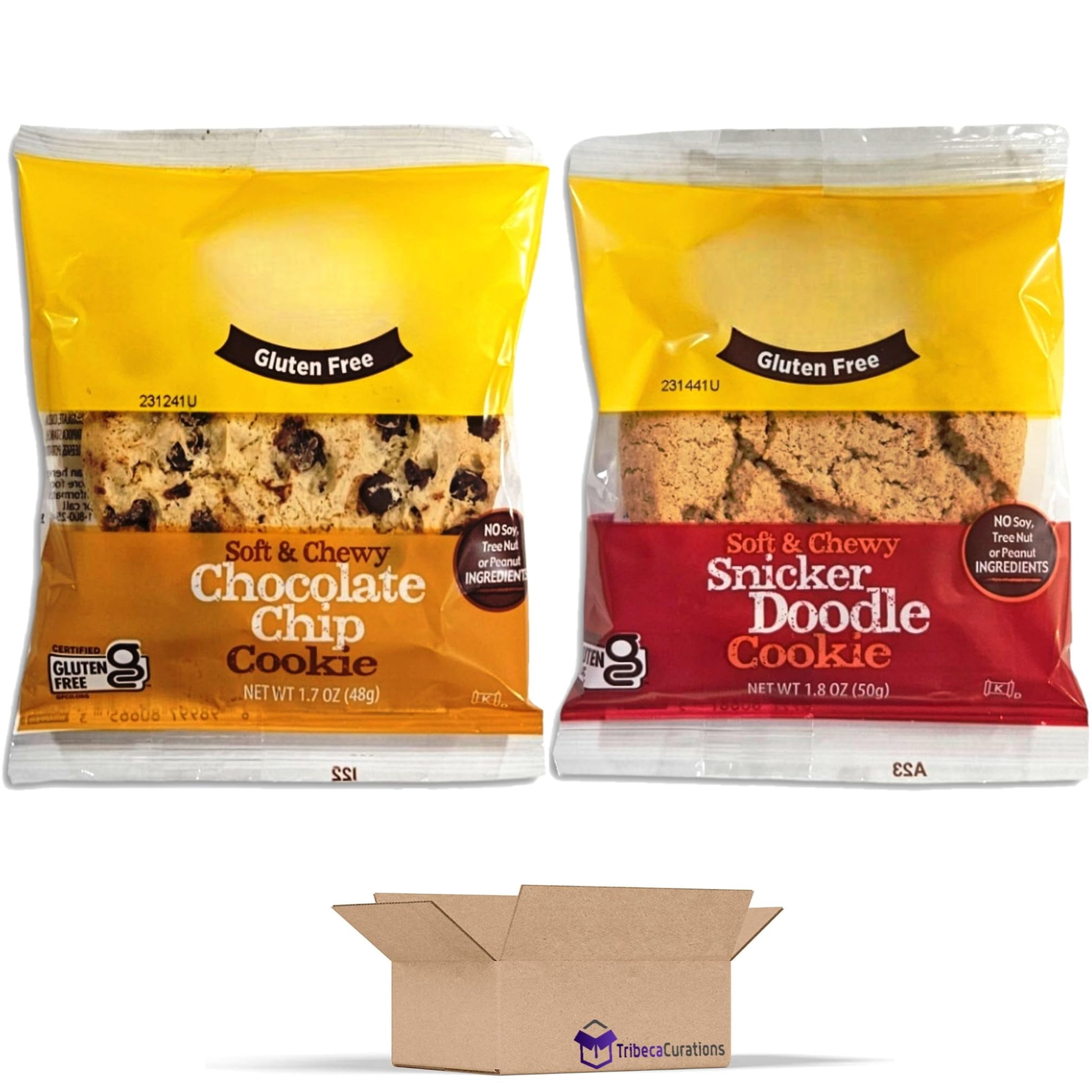 Udi's Gluten Free Chocolate Chip & Snickerdoodle Cookie Combo Pack   1.8 Ounce | Pack of 18
