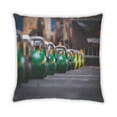 thumbnail image 2 of Ahgly Company Sports Weights Indoor Throw Pillow, 18 inch by 18 inch, 2 of 6