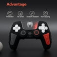 thumbnail image 2 of Silicone Protectors Cover for PS5 Controller, Anti-Slip Cover Skin with Joystick Thumb Grip Caps and Cover Wrap Sticker-Black, 2 of 9