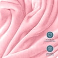 thumbnail image 5 of Bare Home Microplush Fleece Blanket - 300 GSM - Fuzzy Microfleece - Soft & Plush - Kid Size, Light Pink, 5 of 5