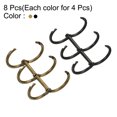 thumbnail image 3 of Unique Bargains 0.79' Dia. 3 Circle Metal Binder Rings Loose Leaf Rings, Bronze/Black 8 Pack, 3 of 6