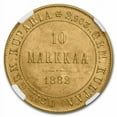 thumbnail image 3 of 1882-S Finland Gold 10 Markkaa MS-62 NGC, 3 of 3
