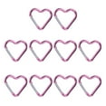 thumbnail image 5 of Tnobhg 10Pcs Heart-shaped Carabiner Hooks Compact Quick Link Snap Hook Clips Strong Load-bearing Key Holders Camping Supplies, 5 of 8