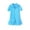 Blue, variant on EnJoCho Girls Solid Dress toddler Girls Short Sleeved Hooded Zipper Dress towel Fabric for 1 to 8 Years Fashion Beach Travel Casual Soft Dresses