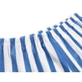 thumbnail image 5 of Beezizac Girls Pajama Set-2-Piece Cotton Blend Short Sleeve & Pants Cute Summer Blue Stripe PJs Size 8, 5 of 7