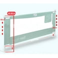 thumbnail image 4 of TOYTEXX Adjustable All-Steel Safety Bed Rail with Mesh Wall for Queen Bed, 68-85 cm, Green, 3-Pack, 4 of 8