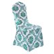 thumbnail image 1 of Fundas para sillas de comedor con estampado de flores doradas bronceadas, fundas elásticas de licra extraíbles y lavables para decoración del hogar, bodas y fiestas, 1 of 5