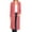 Dusty Rose, variant on Women's Casual Loose Fit Side Pockets Solid Soft Lightweight Long Cardigan