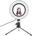 thumbnail image 3 of Luz de video LED luz de relleno de fotografía luz de relleno de cámara con puerto USB de 6 pulgadas para transmisión en vivo de Vlogging ANGGREK Otros, 3 of 8