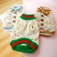thumbnail image 3 of Cute Small Dog Cat Sweater with Bow Puppy Hoodie Knited Shirt Winter Warm Dog Clothes Apparel for Small Medium Dogs, 3 of 6