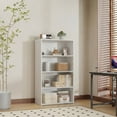 thumbnail image 2 of EDX 4 Tier Bookcase Storage, 42 Inch Large Tall Floor Standing Open Bookshelf for Home Office, Living Room, and Bedroom, White, 2 of 6