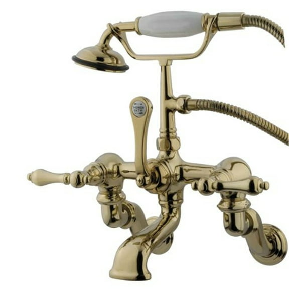 Kingston Brass CC457T2 Adjustable Center Wall Mount Tub CC457T2