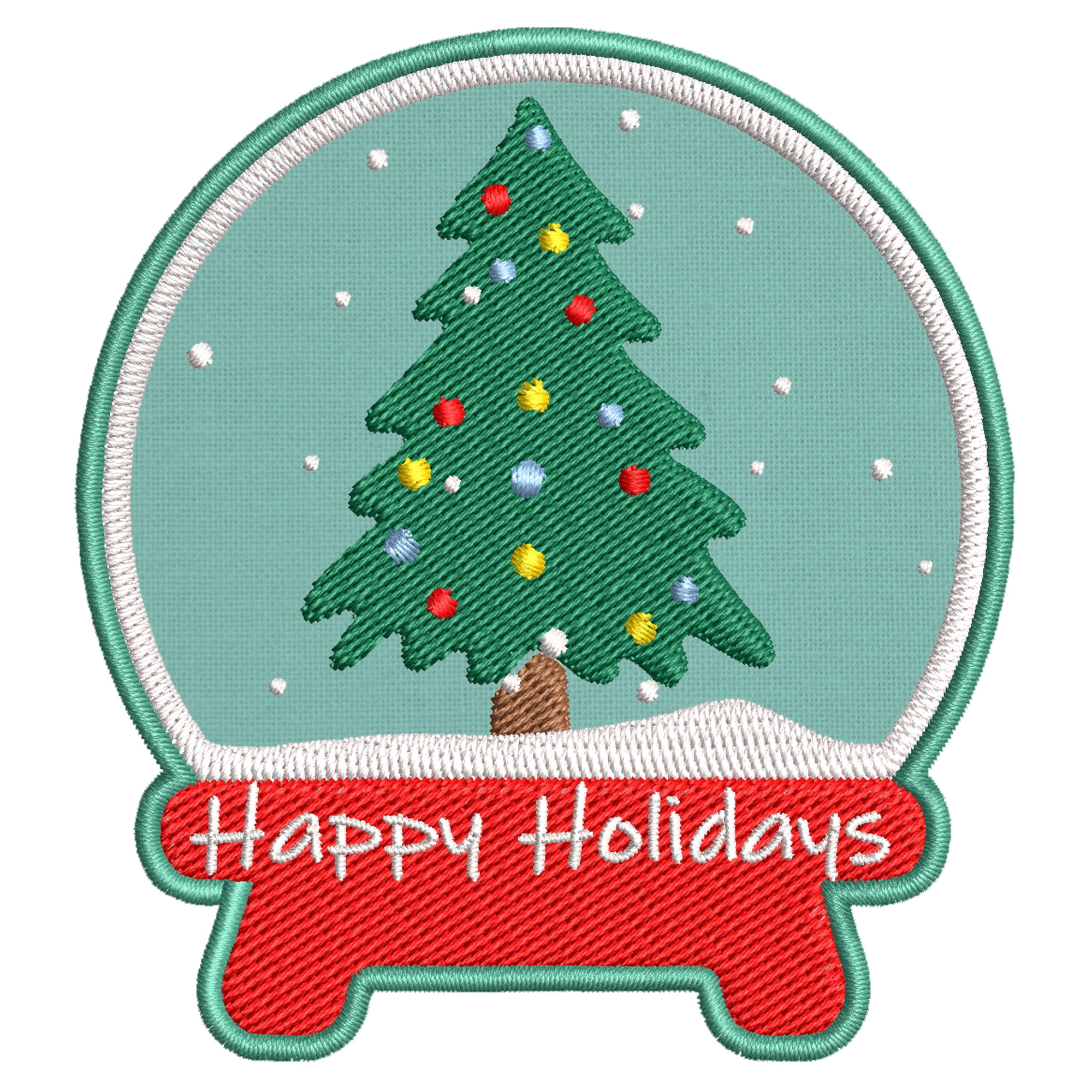 Christmas Tree Patch Iron On Badge Sew On Embroidered Stocking XMAS Decoration 
