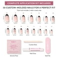 thumbnail image 6 of Glamnetic x Fanatics Press On Nails - Pittsburgh Steelers | Short Almond Fake Nails, NFL Steelers Black French Tips, Football Nails, Salon-Quality | 15 Sizes - 30 Nail Kit with Glue, 6 of 6