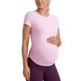 thumbnail image 1 of Remera CRZ YOGA Cloudweight Premamá con Fruncido Lateral Rosa L, 1 of 5