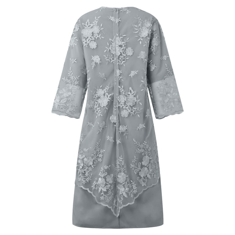iixpin Women's Short Sleeve Embroidery Lace Cocktail Party iixpin Women's Short Sleeve Embroidery Lace Cocktail Party