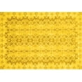 thumbnail image 1 of Ahgly Company Machine Washable Indoor Rectangle Abstract Yellow Modern Area Rugs, 6' x 9', 1 of 4