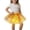 Yellow, variant on AWZXDE Kids Rainbow Glitter Tutu Skirt For Girls With LED Lights Layered Skirt For Party Dress Up Large Hem Skirt Yellow