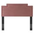 thumbnail image 6 of Headboard, Twin Size, Pink, Velvet, Modern Contemporary Mid-Century French Country, Mid Century Bedroom Master Guest Suite Room, 6 of 9