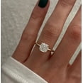thumbnail image 6 of Jewelerix Elegant Cushion Cut Moissanite Engagement Ring for Women, Dainty 10K Vermeil Yellow Gold Ring, Solitaire Promise Ring, 6 of 7
