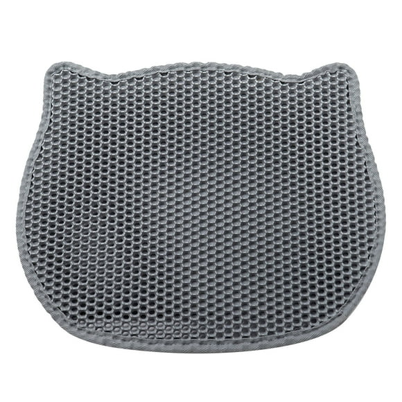 jhiwgzj Cat Mat Cat Litter Mat Litter Mat Kitty Litter Mat Mess Litter Mat Honeycomb Double Layer 19.69inch×15.75inch