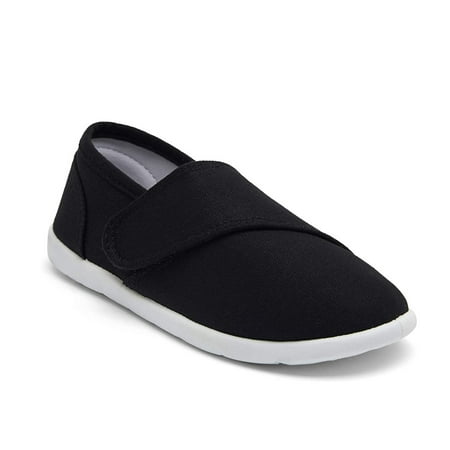 

BOCCA Toddler Boys Black Slip on Shoes Kids Canvas Sneaker Size 9