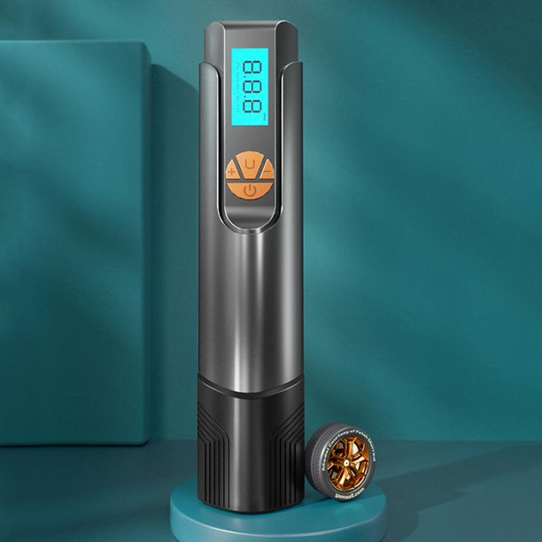 Bomba De Aire Eléctrica Con Pantalla Digital Compresor inalámbrico para inflar neumáticos con bomba de aire recargable USB de 150PSI para bolas