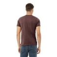 thumbnail image 4 of BELLA + CANVAS CVC Jersey Tee for Men, Eco-friendly Cotton/Poly Blank Shirt, Single Pack, Heather Maroon, 3XL, 4 of 4