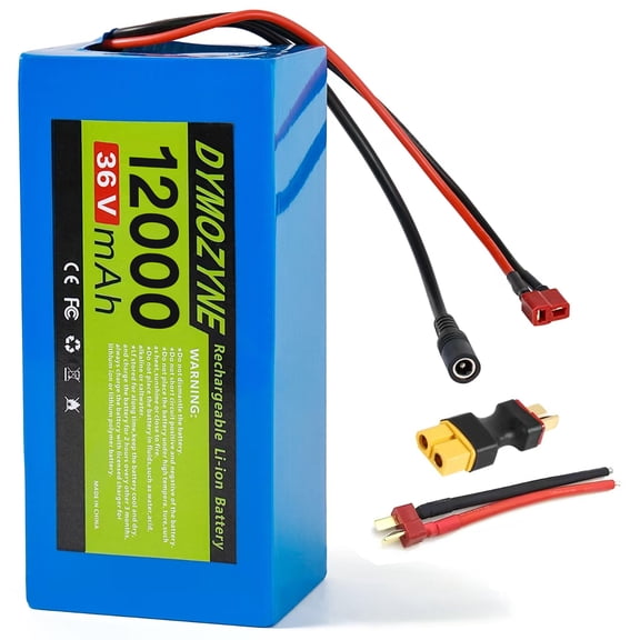 36V 12Ah Ebike Battery, Lithium Battery Pack with 20A BMS for 100W-550W Electric Bike and Motor E-Bike, 36V Motory for DIY of Electric Bicycles