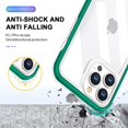 thumbnail image 6 of Case for iPhone 14 Pro 5G,Slim Thin Soft TPU Bumper & Hard PC Transparent Back Shockproof Scratch Resistant Protective Phone Case for iPhone 14 Pro 5G 2022 6.1 inch (Green), 6 of 14