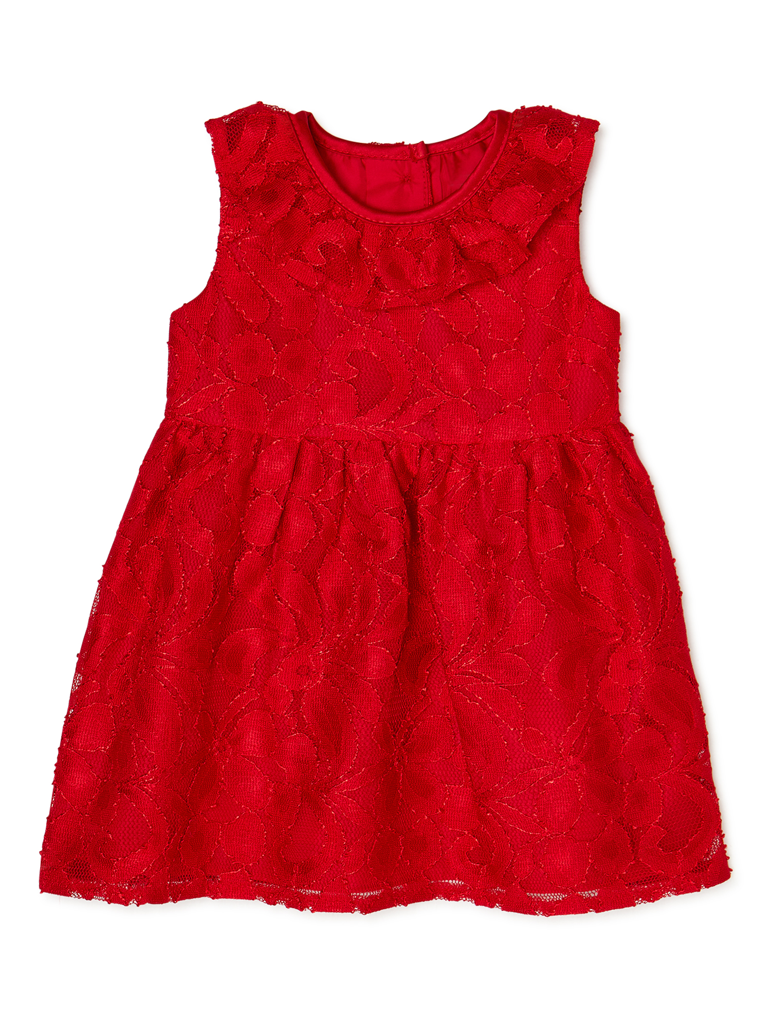 Wonder Nation Toddler Girls Lace Christmas Dress & Velvet Shrug, 2-Piece Set, Sizes 2T-5T - image 3 of 5