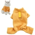 thumbnail image 2 of Denbek Sweater for Cats, Pet Sweater for Small Dogs Girl Boy Warm Solid Pullover Coat Autumn Winter Dog Clothes for Puppy Chihuahua Yorkie, Yellow-XL, 2 of 9