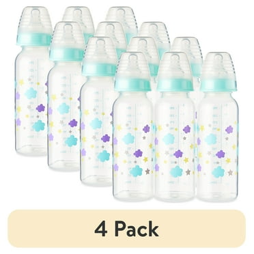(4 pack) Parent's Choice Bottle, 3 Pack, 9 fl oz, Newborns, Unisex, Cloud Print
