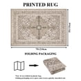 thumbnail image 4 of Findosom 5'x7' Vintage Boho Area Rug, Machine Washable Rugs Non Slip Distressed Indoor Rug,Large Retro Area Rug Floor Carpet for Bedroom Dining Room Entryway Office Decor,Beige, 4 of 9