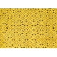 thumbnail image 1 of Ahgly Company Indoor Rectangle Abstract Yellow Contemporary Area Rugs, 3' x 5', 1 of 4