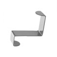 thumbnail image 3 of Advancent 2pcs Over Door Hooks Stainless Steel Sturdy Kitchen Clasp Hangers Metal Drawer Belts Clothes Z-shaped Rack Punch-Free Hanger Almacenamiento y organización del hogar plata, 3 of 6