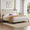 Beige, variant on Renwick King Velvet Bed Frame with Charging Ports and Storage Headboard, Beige