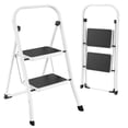 thumbnail image 1 of Taburete plegable Step Ladder HBTower, 150 kg de capacidad, color blanco, 1 of 6